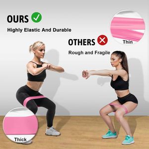 Ensemble de bandes de résistance multicolores pour l'entraînement, 5 niveaux de résistance, pour faire des exercices - Product Image 5