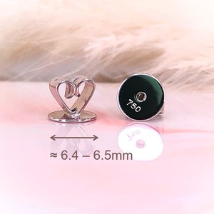 Pendientes de Oro Blanco Sólido de 18K para Mujer, con Forma de Flor Simple, con Diamantes y Rubíes Rojos Naturales, de Sheri Jewels, para Aniversario - Product Image 5