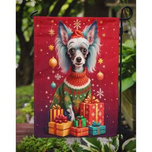 Chinois à crête multicolore vacances noël jardin drapeau boîte aux lettres décoratif cour drapeau bannière pour Patio illustration pour cour fleur - Product Image 3