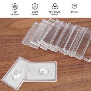 <b>Clear</b> Acrylic Jewelry Organizer 1oz Fit Silver Bar Storage <b>Container</b> with Silver Bar Case Holder - Product Image 6