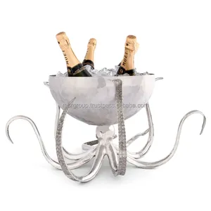 Bạch tuộc nhôm Xô đá <span class=keywords><strong>2025</strong></span> bán buôn công cụ thanh biểu tượng tùy chỉnh <span class=keywords><strong>Ice</strong></span> Cooler xô rượu sâm banh & bia lớn Xô đá - Product Image 3