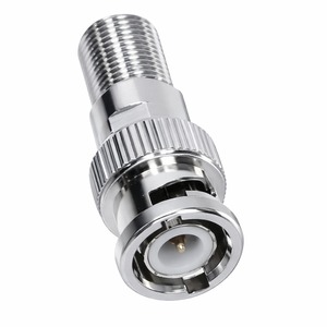Premium bnc male to f female connector polished electronic fitting powder coated rf coaxial <b>adapter</b> bulk export oem supply hub - Product Image 2