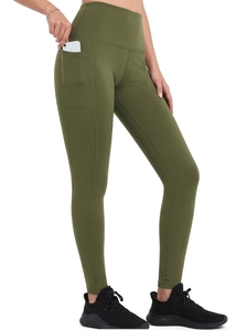 Women Gym <b>Leggings</b> With Phone Pocket High Waist Custom Workout Yoga Fitness Pants Private Label Activewear - Product Image 3