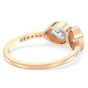 แหวนแต่งงาน REYES แบบสั่งทำพิเศษ ทองคำชมพู 14K ประดับเพชรโมอิสซาไนต์ ได้รับการรับรองจาก GRA สำหรับผู้หญิง ราคาขายส่ง เครื่องประดับคุณภาพสูง - Product Image 4