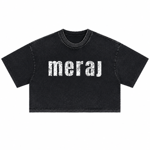 Meraj Sports Pink Crop <b>Top</b> Women Short Sleeve Crew Neck Casual Summer T-Shirt 100% Cotton Knitted Loose Fit Front Logo Printed - Product Image 3