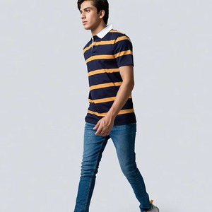 New Style Custom Men Slim Fit Golf <b>T</b> <b>Shirt</b> Wholesale Blade <b>Collar</b> Tee <b>Shirt</b> Men Short Sleeve Polo <b>Shirts</b> - Product Image 6