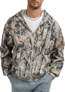 Real Tree Camo Zip Up Hoodies Men Heavyweight Fleece Oversized Streetwear Graphic Applique Branch Camouflage Sweatshirt Hoodies - Product Image 5