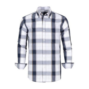 Camisas de Franela a Cuadros para Hombre, Manga Larga, Talla Grande, Camisa de Franela con Botones, Informal, de Algodón, Personalizada, al por Mayor - Product Image 5