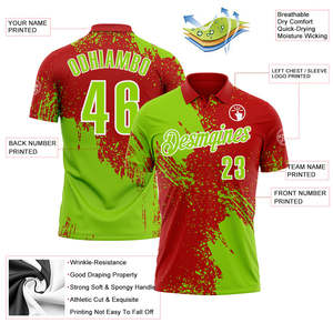 เสื้อโปโลทีมดีไซน์ล่าสุด ปักโลโก้ส่วนตัวด้านหน้าอก หมายเลขด้านหลัง ผ้าโพลีเอสเตอร์ซับเหงื่อ ระบายอากาศได้ดี แขนสั้น เหมาะสำหรับใส่ในฤดูร้อน - Product Image 3