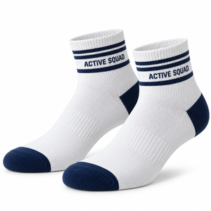 Chaussettes de sport personnalisées OEM avec logo, fabricant de chaussettes unisexes en coton, chaussettes longues imprimées blanches pour hommes et femmes - Product Image 2