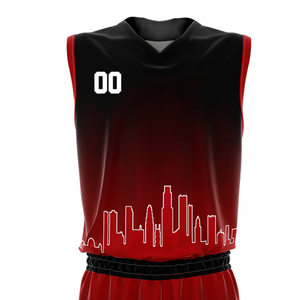 Ensembles de maillots de basket-ball pour hommes à impression numérique personnalisée, 100% polyester respirant, entièrement sublimés, uniformes de basket-ball d'été en gros - Product Image 6