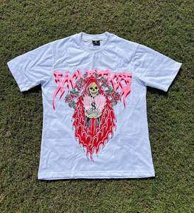 Votre propre conception marque Logo image gratuit personnalisé hommes et femmes 100% coton t-shirt hauts à manches courtes décontracté grande taille T-shirts - Product Image 3