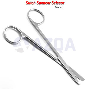Stainless Steel Spencer Stitch Cutting Scissors Surgical Suture Removal Dental <b>Nurse</b> Precision Instrument - Product Image 3