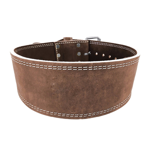 Ceinture de soutien du poignet unisexe en cuir de vachette véritable respirant avec logo personnalisé, fermeture à boucle, qualité supérieure, professionnelle, pour la salle de sport - Product Image 1