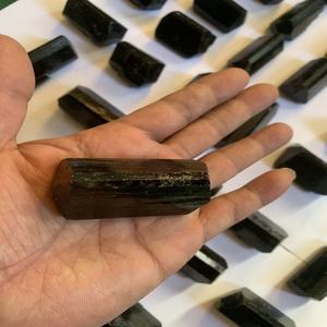 Turmalina Negra Natural en Bruto con Doble Terminación, Piedra Preciosa Religiosa para Decoración de Bodas y Regalos - Product Image 4