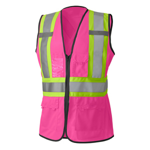Hi Vis Safety Workwear Reflective Bib <b>Overall</b> Suit with Customizable Logo <b>Waterproof</b> Features for Enhanced Visibility Security - Product Image 1
