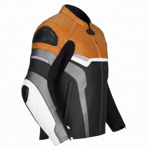 แจ็คเก็ตมอเตอร์ไซค์หนังพิมพ์ลายกันน้ำสำหรับทุกเพศทุกวัย ไซส์ใหญ่ ผลิตจากโรงงาน พร้อมผ้าคอร์ดูร่า กันลมและป้องกันการกระแทก - Product Image 3