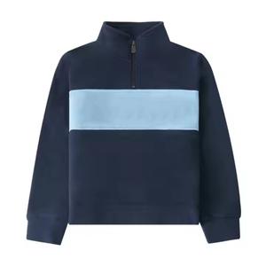 Bulk Supply Men Quarter Zipper Sweatshirt Winter Casual Pullover Long Sleeve Eco-Friendly Terry Fabric Comfortable Wholesale - Product Image 2