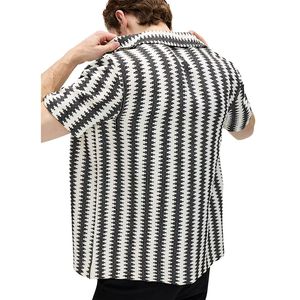 Stylish Men’s Cotton <b>Blend</b> Short Sleeve Regular Fit Shirt Breathable Casual Wear for Travel and Daily Use - Product Image 2