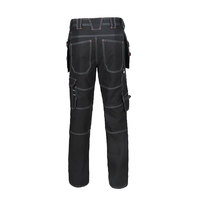Celana Kerja Las Anti-Statis Baru Asli Berkualitas Tinggi, Pinggang Tinggi, Model Lurus, Kasual, Bahan Polyester/Katun, Bernapas