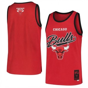 For <b>Red</b> <b>Mesh</b> Sleeveless Basketball Jersey Men's V-neck Breathable Eco-Friendly Quick Dry Tank <b>Top</b> Adult All Seasons - Product Image 1