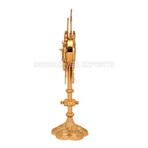 Monstrance italienne en laiton |   Ostensoir d'adoration eucharistique – DOUBLE VEE EXPORTS - Product Image 5