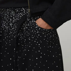 Pantalones Cortos de Mezclilla para Hombre de Alta Calidad, Estilo Holgado, Jorts Vintage, Ropa Urbana, Marca Inspire Apparel - Product Image 3