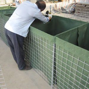 Nhiệm vụ nặng nề mạ kẽm và PVC tráng hàn dây lưới gabion đá giỏ tường để kiểm soát xói mòn và giữ lại mục đích - Product Image 3