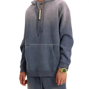 Mono Riders Unisex Custom Breathable 100% Polyester Sweat Suit <b>Set</b> Stacked Sweatpants Jogger Acid <b>Wash</b> Hoodie 2-Piece Tracksuit - Product Image 6