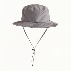 Chapeau Bob Unisexe Gris Pierre à Large Bord avec Cordon de Serrage Réglable, Broderie Personnalisée, Léger, pour Activités de Plein Air, Vente en Gros, Service OEM - Product Image 2