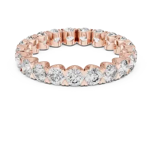 Anillo de Eternidad Completo con Diamantes Cultivados en Laboratorio, Engaste Compartido, 2.73ctw, Oro Sólido de 10K, 14K, 18K, Unisex, Certificado IGI, Joyería Fina - Product Image 5