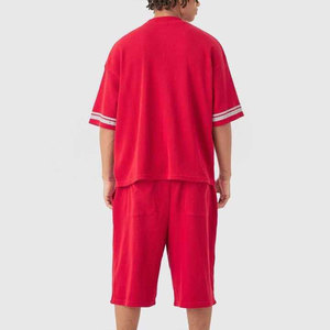 Conjunto de Verano para Hombre en Oferta, Camiseta Casual de Cuello Redondo y Manga Corta con Pantalones Cortos a Juego, Conjunto Oversize - Product Image 5