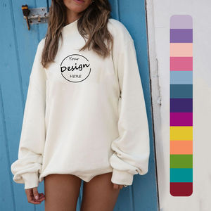 Suéter de Cuello Alto para Mujer, 100% Algodón, Ligero, Transpirable, de Secado Rápido, con Logotipo Personalizado, OEM, MOQ Bajo, Precio Bajo, Mejor Calidad - Product Image 1