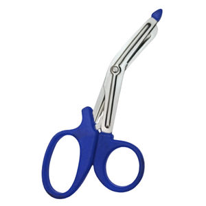 Tijeras para Traumatismos, Tijeras Médicas de Emergencia Azules, Tijeras Manuales de Acero Inoxidable para Cortar Vendajes, Herramienta de Primeros Auxilios y Rescate, 1 Año de Garantía - Product Image 1