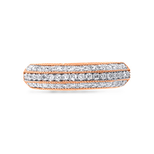 Anillo de Sello de Oro Amarillo Premium para Hombre con Diamante Redondo Brillante y Marco Cuadrado, Anillo de Boda, Joyería Fina de Lujo para Hombres - Product Image 3