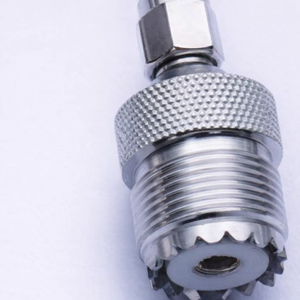 Reliable Male To UHF Female RF Coaxial <b>Adapter</b> Connector Nickel Chrome Plated Polished Finish - Product Image 1
