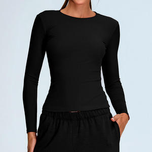 Custom Logo Lightweight Breathable Plus Size Athletic Fitness <b>Yoga</b> Top Long Sleeve Zipped <b>Jacket</b> Women Four-Way Stretch Sports - Product Image 2