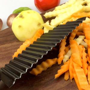 Wavy Blade Plastic Knife for Crinkle Cut Vegetables and Fries Manual <b>Fruit</b> Vegetable <b>Cutter</b> Multi Function Tool - Product Image 5