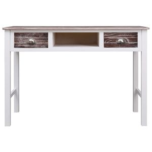 Escritorio de madera marrón 43,3 "x 17,7" x 29,9 "para uso en computadora - Product Image 3