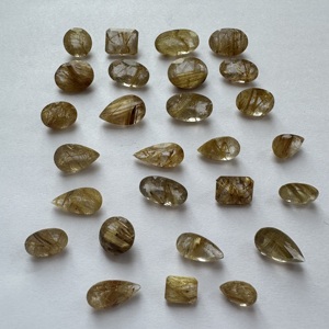 TFH Lot de rutile doré de 131 carats et 27 pièces, tailles jusqu'à 7x9 à 11x20, formes multiples, également taillées et polies, matériau AAA. - Product Image 5