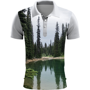 New Fashion Style High Street Casual Wear Stand Collar Men Clothing <b>Polo</b> Shirts Custom Cotton Bamboo Fiber Summer Men Shirts - Product Image 1