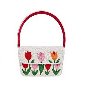 Bolso de Noche con Cuentas de Primera Calidad para Mujer, con Hermosa Artesanía Decorativa y Estilo Elegante para Bodas - Product Image 2
