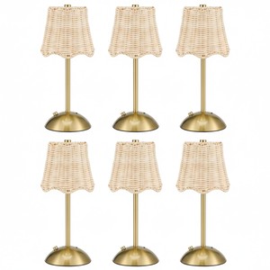 Base de lampe hexagonale en bambou certifiée écologique, vente en gros |   Carboneisé et durable - Product Image 3