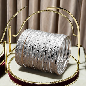 กำไลเงินชุบขายส่ง, กำไลแฟชั่น, กำไลเงินชุบแบบดั้งเดิม, กำไลเงินทองเหลือง, กำไลเงินสั่งทำ - Product Image 4