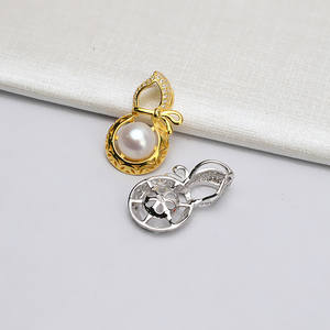 จี้เงินแท้ S925 ดีไซน์ทรงหัวกะหล่ำปลี ประดับมุก อุปกรณ์ DIY กึ่งสำเร็จรูป สำหรับทำเครื่องประดับผู้หญิง-661 - Product Image 2