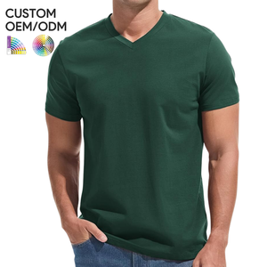 T-shirt en coton tricoté 100 % pour homme, coupe classique, manches courtes, respirant, écologique, séchage rapide, anti-plis, support OEM/ODM - Product Image 6
