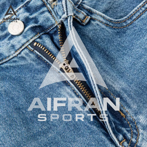 Aifran Sports - Jeans de mezclilla para hombre, corte holgado, estilo vintage, lavado, forma ancha, pantalones casuales, venta al por mayor OEM - Product Image 4