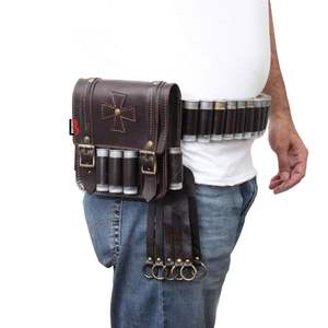 Sheep Skin Adjustable Ammo Belt with Steel Buckle 4.5cm Width <b>for</b> Hunting and Shooting - Product Image 2
