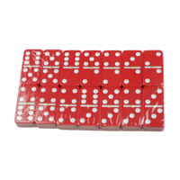 Ensemble de dominos double 6 en résine, effet marbre coloré, dominos en mélamine, spinner doré, logo personnalisé, vente en gros, divertissement