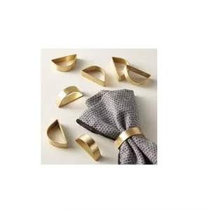 Luxurious Gold Napkin <b>Ring</b> Holder with Royal Design H ndicraft for Wedding Table Decor Parties Hotel Dining - Product Image 3